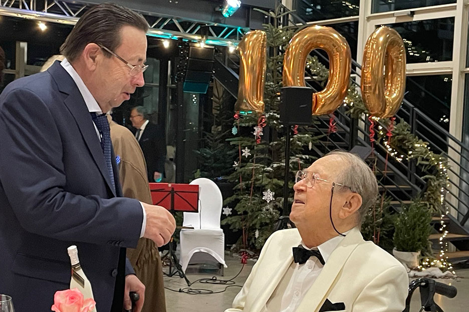 Bei der Feier zum 100. Geburtstag. Foto: Privat