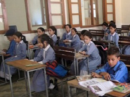 Schulklasse in einer pakistanischen SOS-Schule