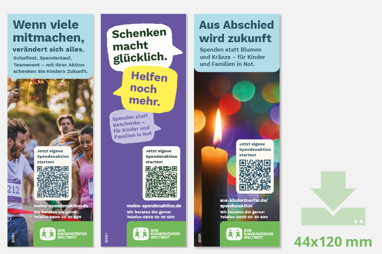 SOS-Fülleranzeigen 44x120