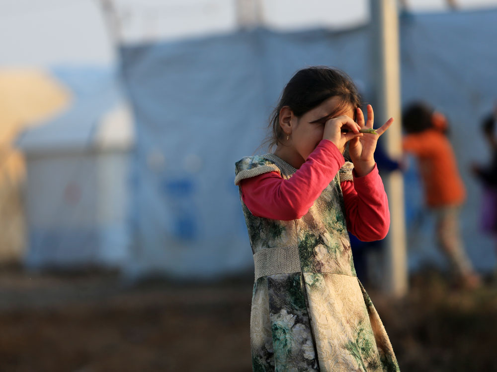 Mädchen im Flüchtlingscamp