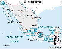 Karte Mexiko
