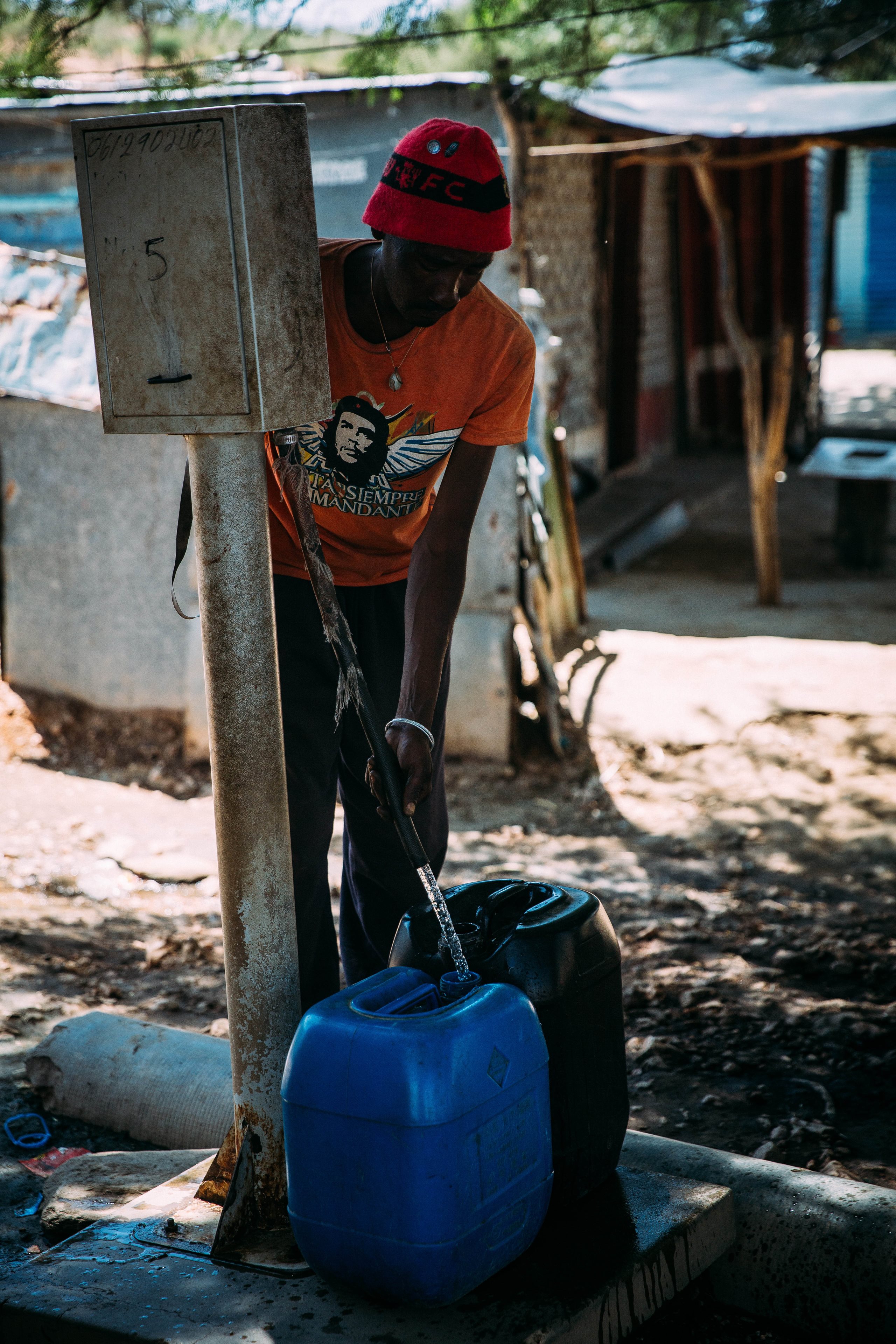 Wasserzapfstelle in Windhoek