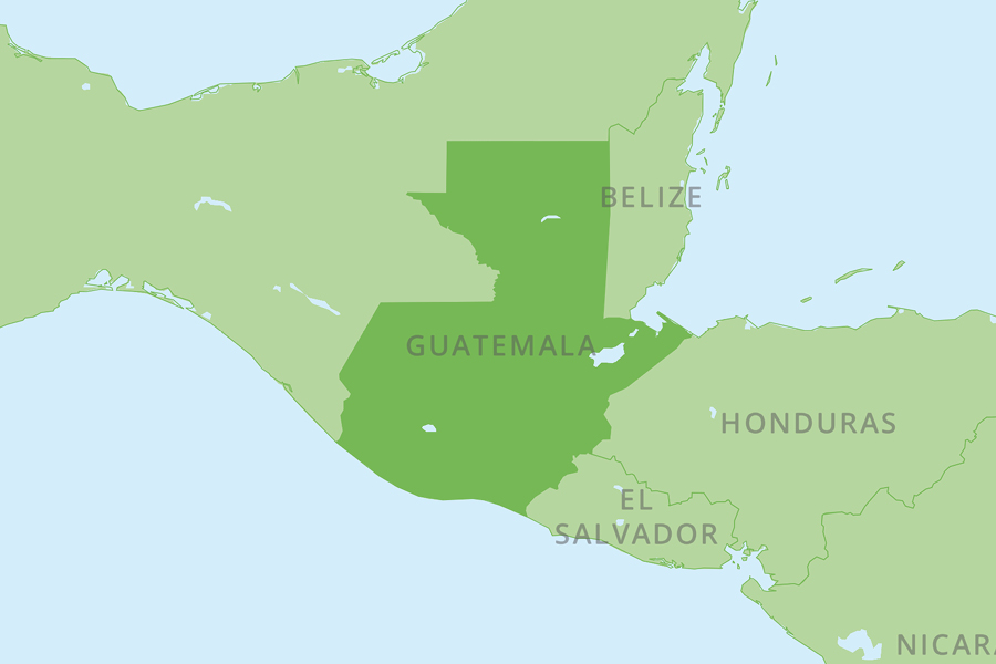 Karte Guatemala