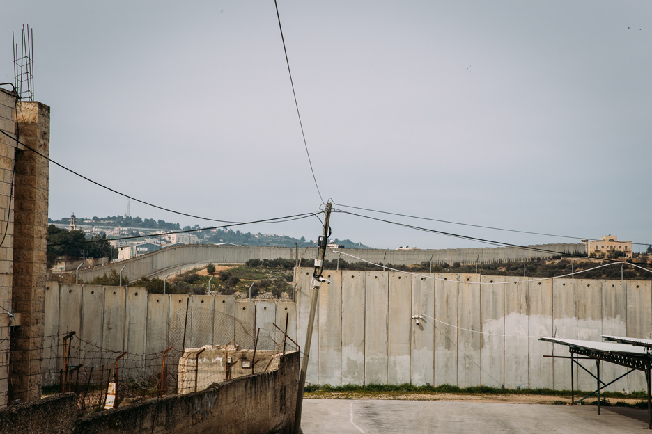 Sperranlage zwischen Westjordanland und Israel
