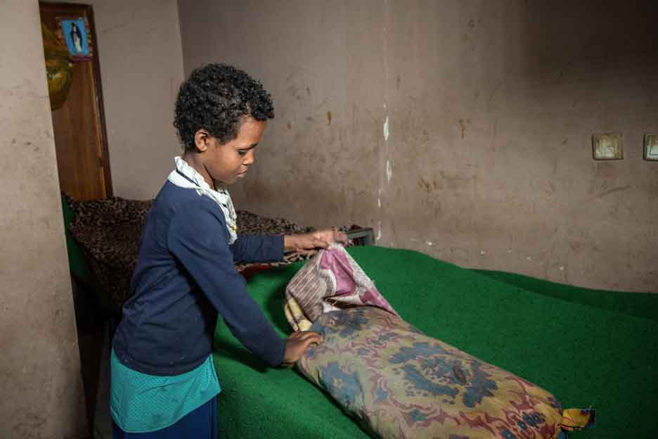 Mädchen im TCHA-Zentrum in Äthiopien