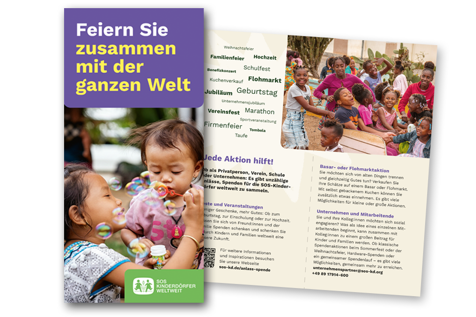 Flyer Anlassspenden