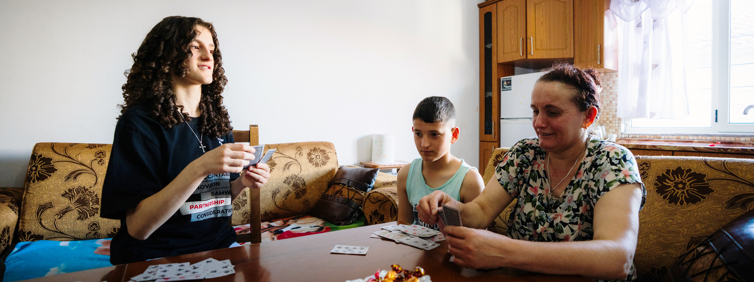 Flora und ihre beiden Kinder