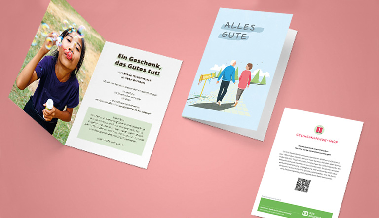 Die Grußkarte zum Geburtstag