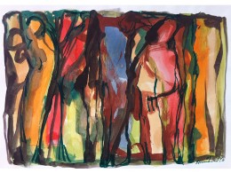 "Menschen" von Emmanuel Guiragossian: Dieses Werk der SOS-Edition 2012 können Sie für den guten Zweck erwerben.