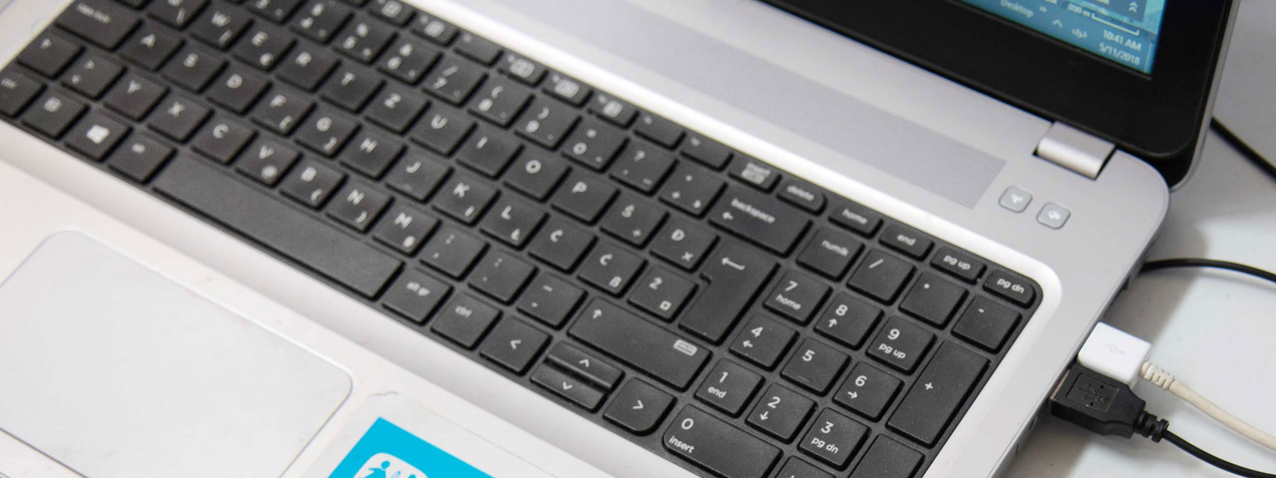 Tastatur eines Laptops