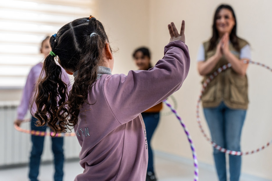 Im SOS-Kinderdorf in Bethlehem können die evakuierten Kinder das Erlebte spielerisch verarbeiten. Foto: Jakob Fuhr