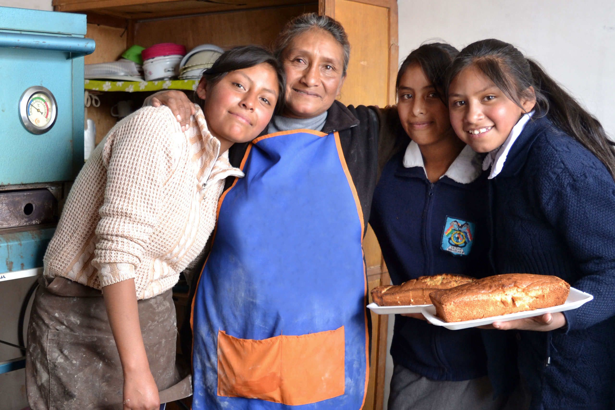 Familie in El Alto