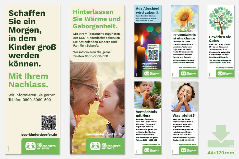 SOS-Fülleranzeigen 44x120