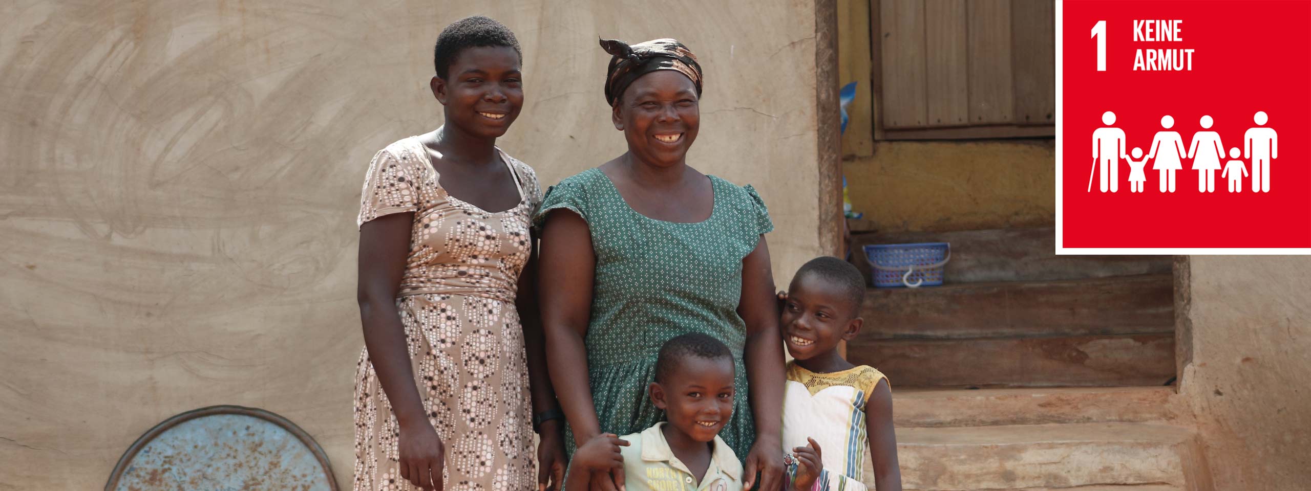 Familie aus Ghana