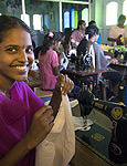 Schneidereikurs in Indien