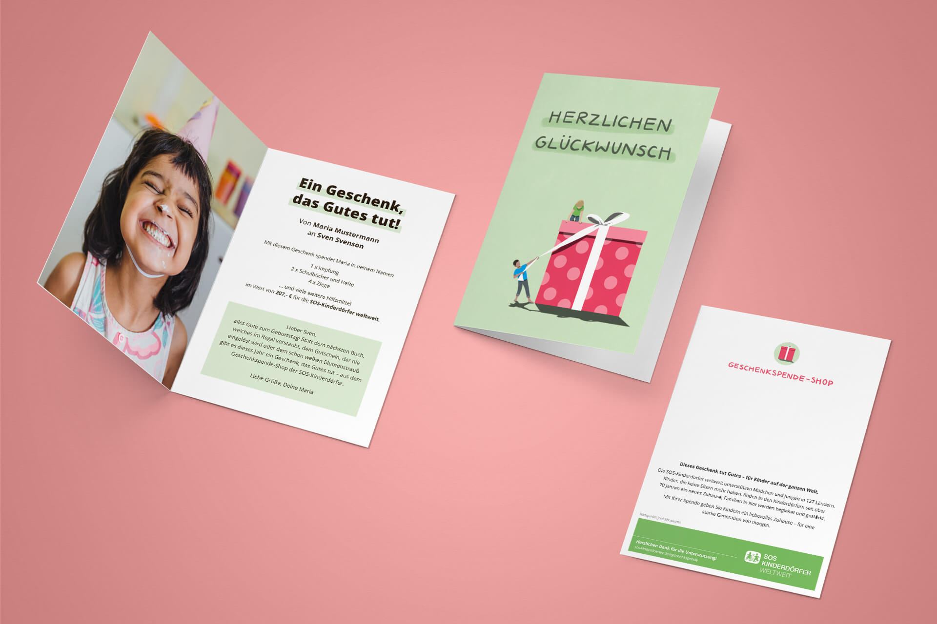 Die Grußkarte zum Geburtstag