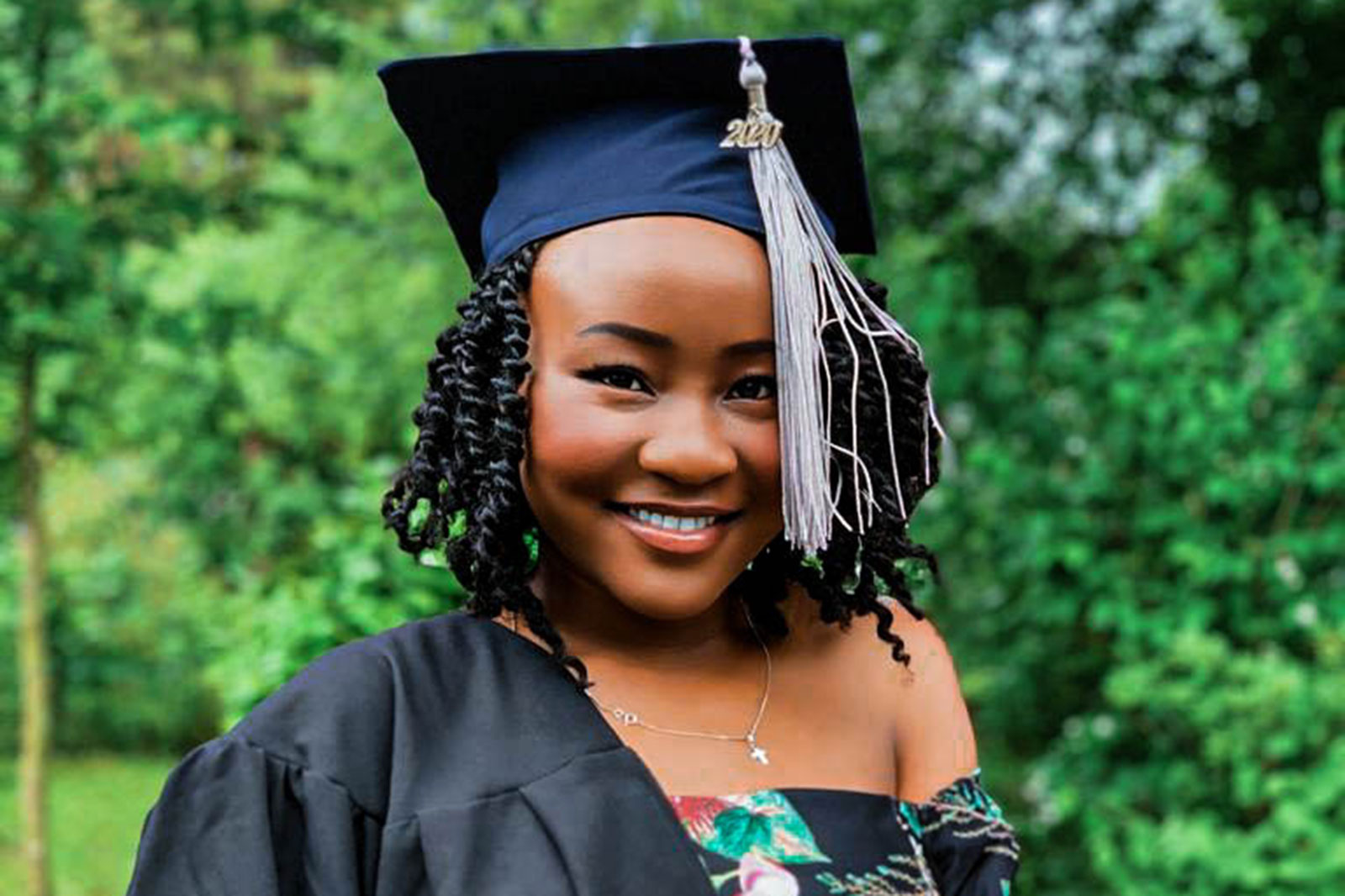 Margaret Nandudu aus Uganda studiert Biomedizin in Europa.