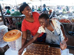 Marktstand in Sambia. Foto: Paal Audestad