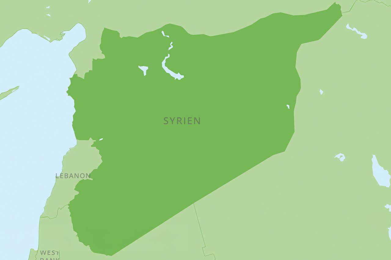 Syrien Karte
