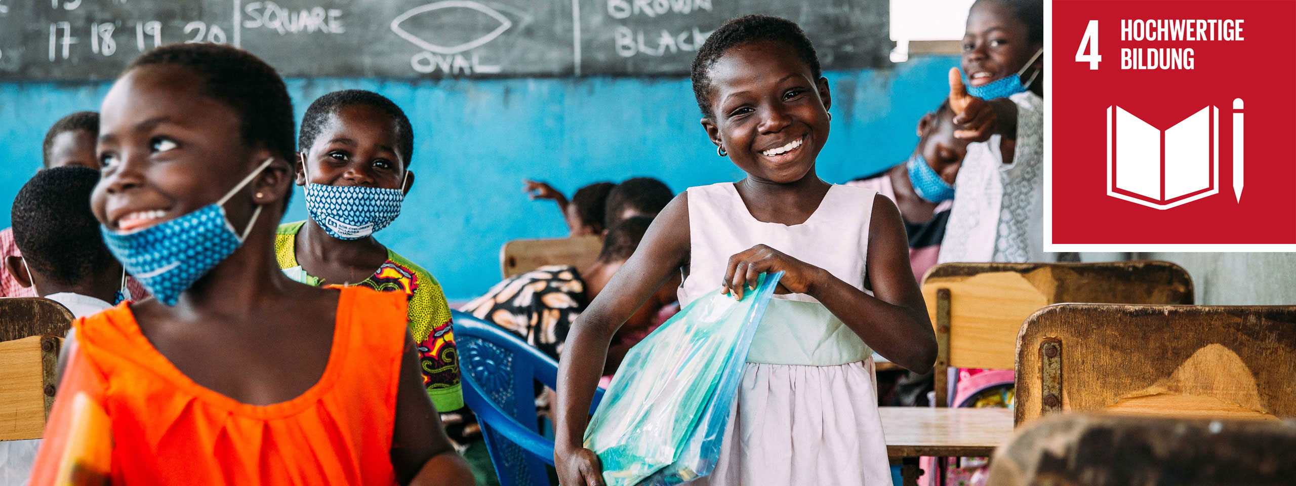 Mädchen in Schule in Ghana. Foto: Alea Horst