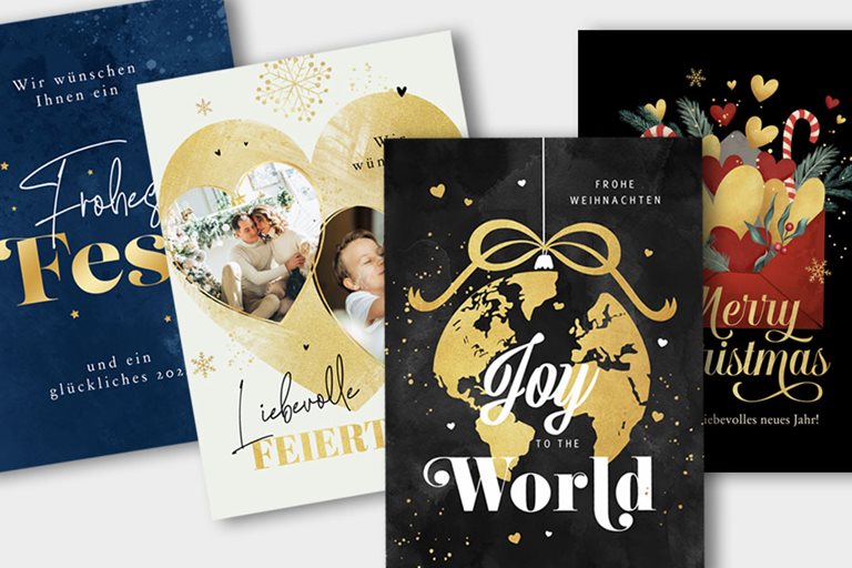 Weihnachtskarten Send a Smile unterstützt SOSKinderdörfer