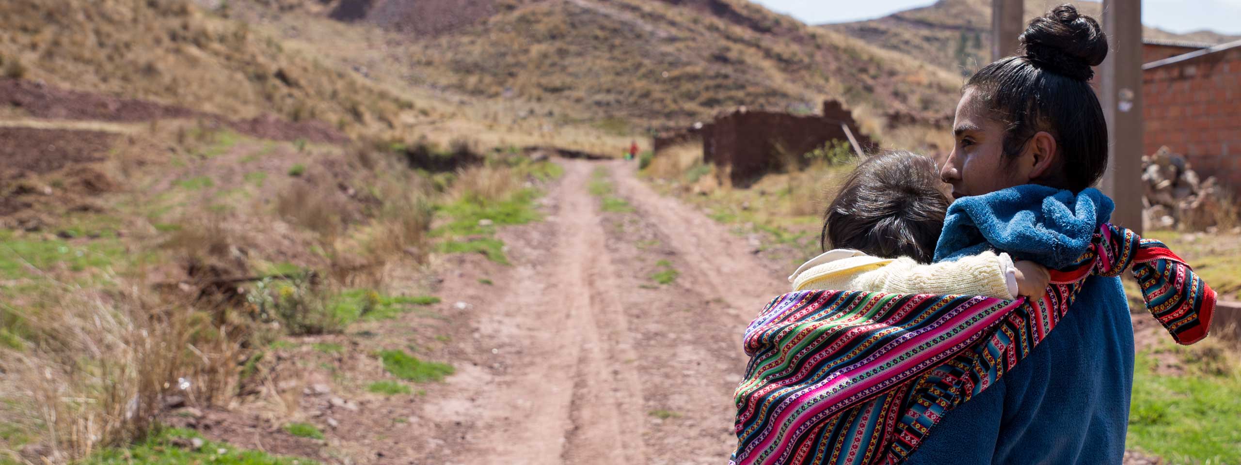 Mutter mit Baby in Peru