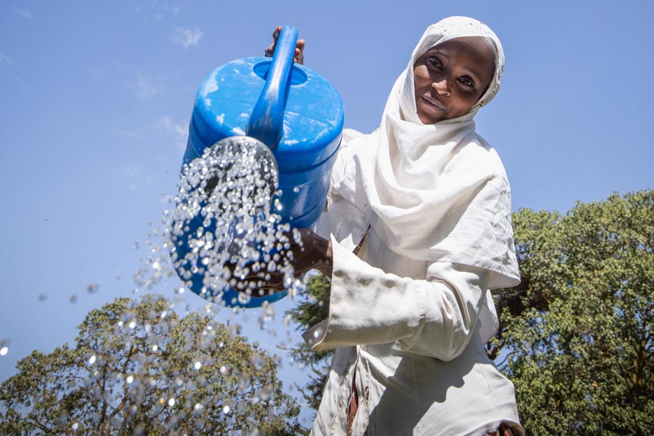 Teilnehmerin des Umweltprojekts in Tulu Moye, Äthiopien - Foto: Petterik Wiggers