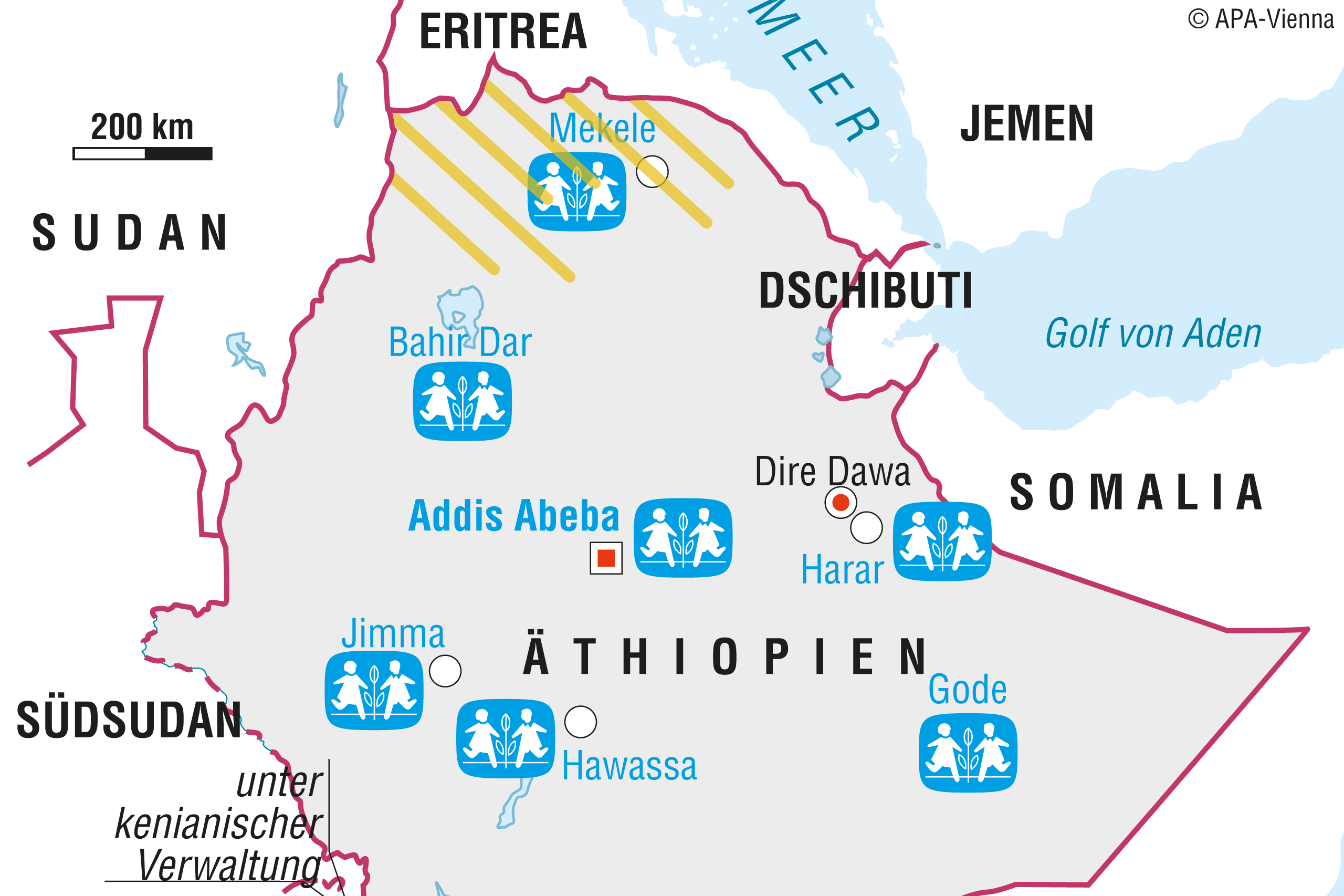 Kämpfe in Äthiopien