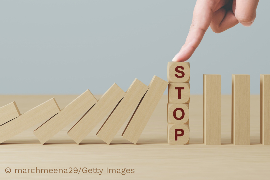 Symbolbild: Fallende Dominosteine