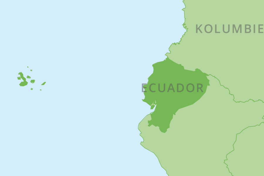 Karte Ecuador