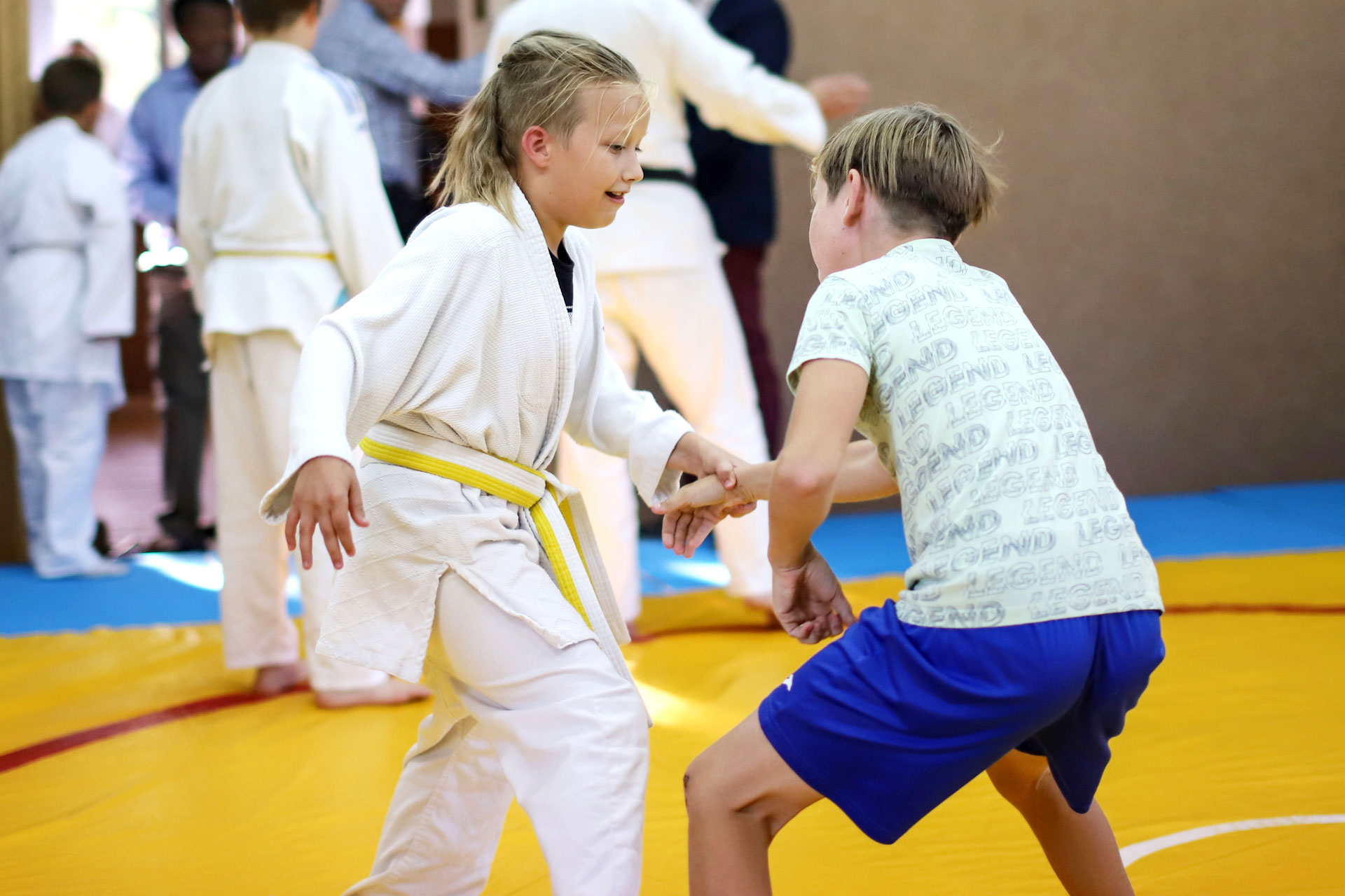 Training mit ukrainischen Kindern. Foto: Katerina Ilievska