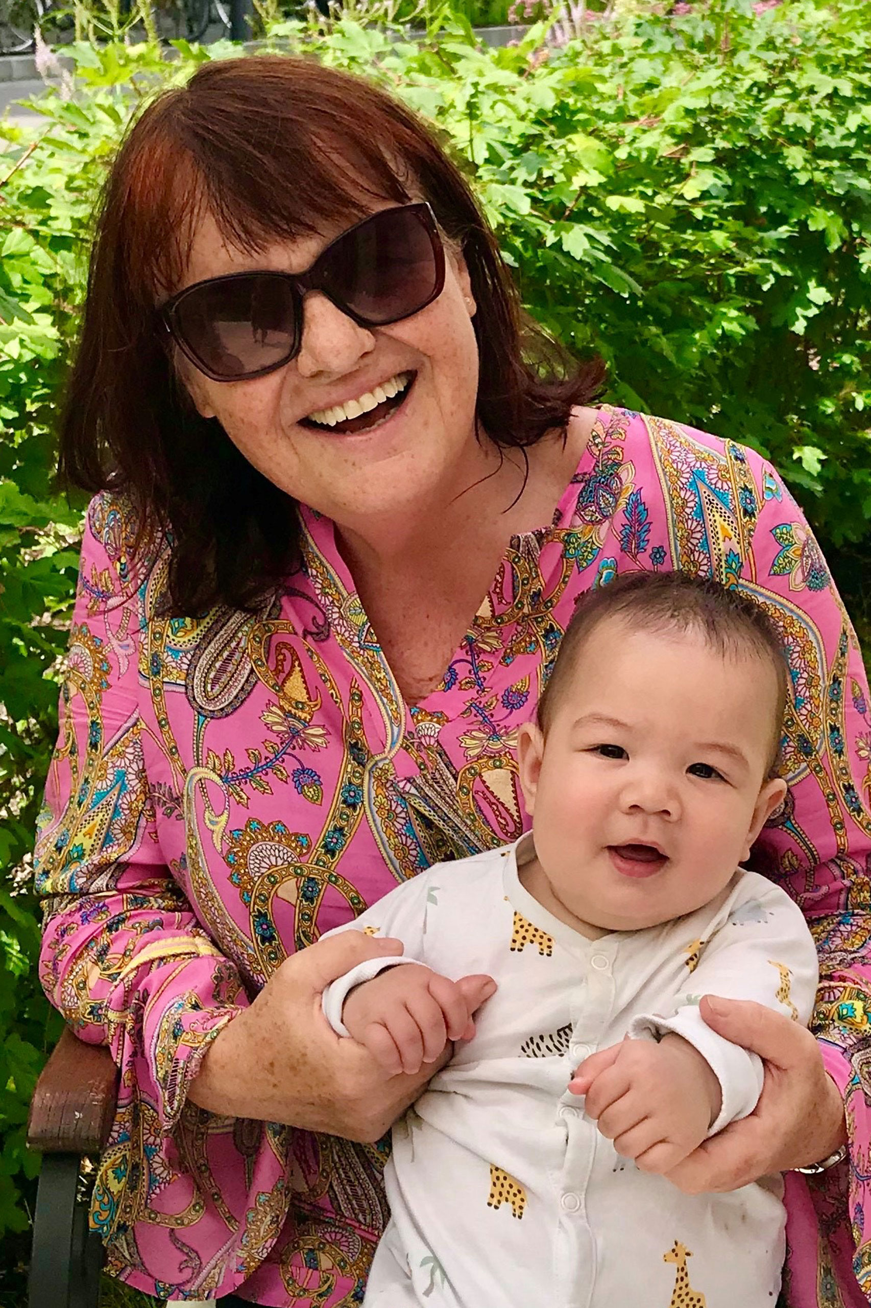Bettina Vollmer-Wolff mit Enkelkind