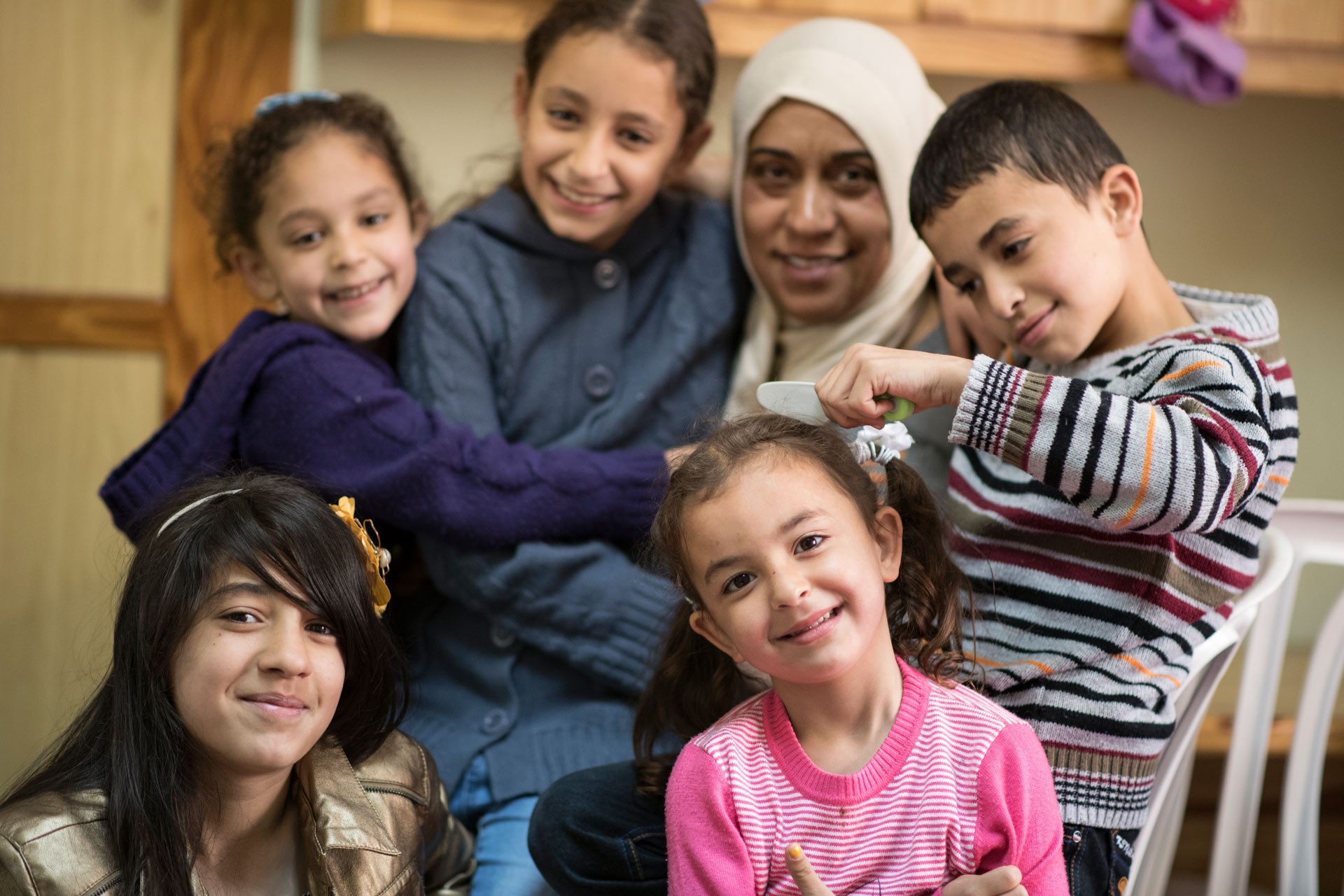 Familie im SOS-Kinderdorf Bethlehem