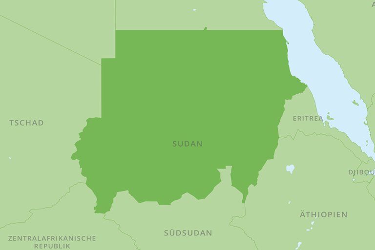 Karte Sudan