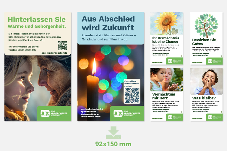 SOS-Fülleranzeigen 92x150