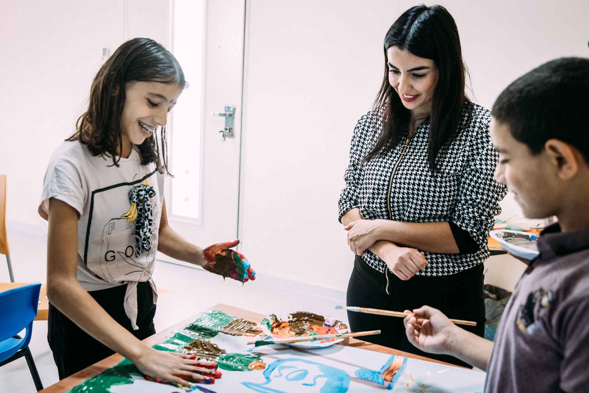 Gruppentherapie im SOS-Kinderdorf Bethlehem. Foto: Alea Horst