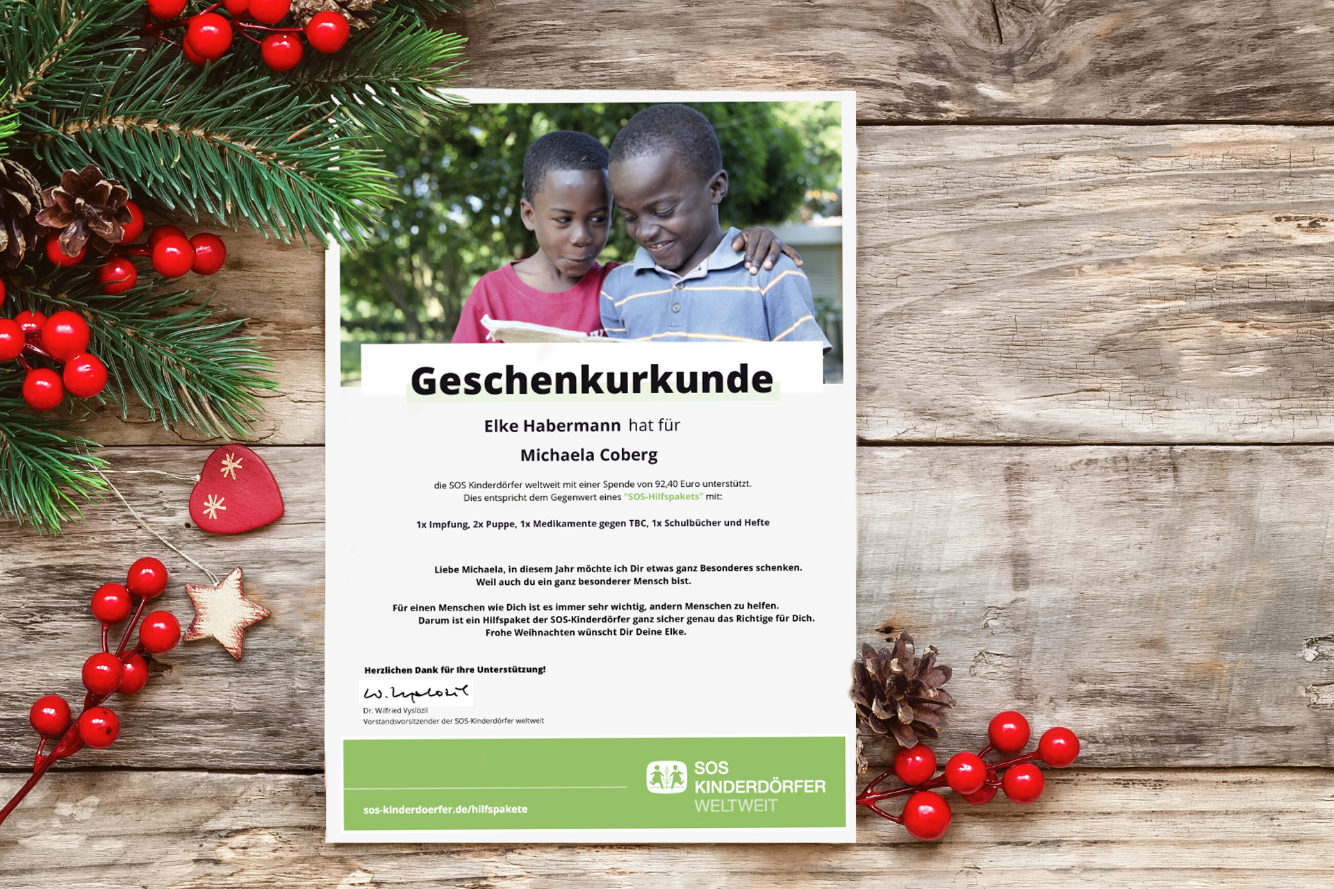 Spenden statt Geschenke So geht‘s SOSKinderdörfer