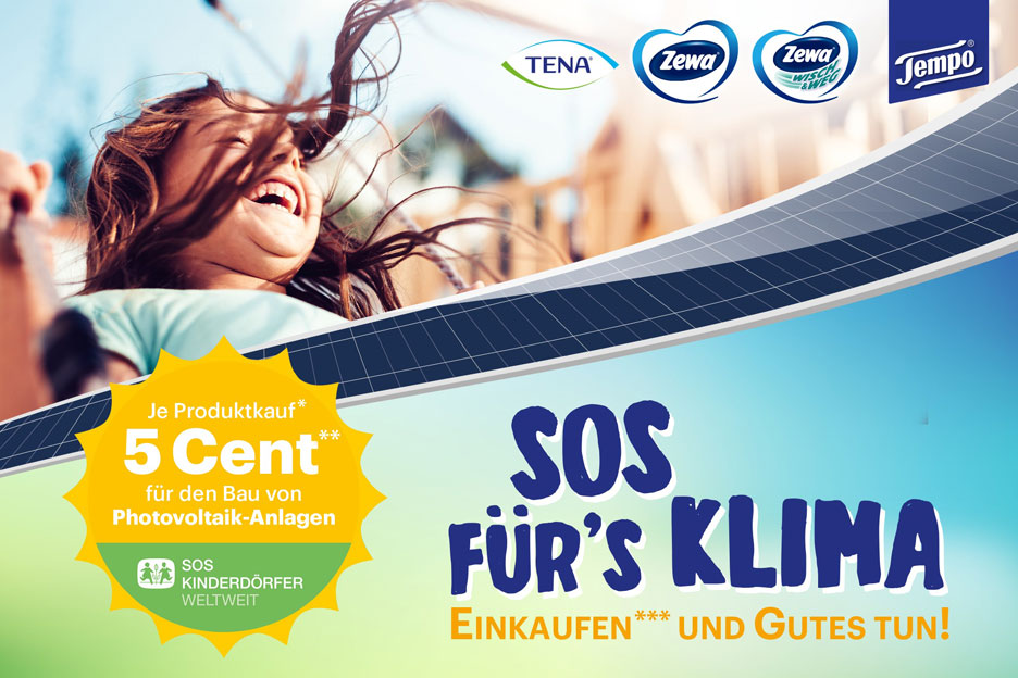 Essity unterstützt Nachhaltigkeitsprojekt der SOS-Kinderdörfer