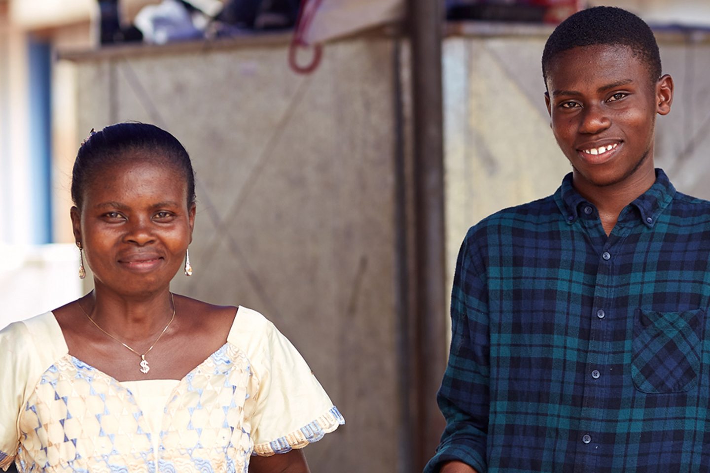 Gideon mit seiner Mutter