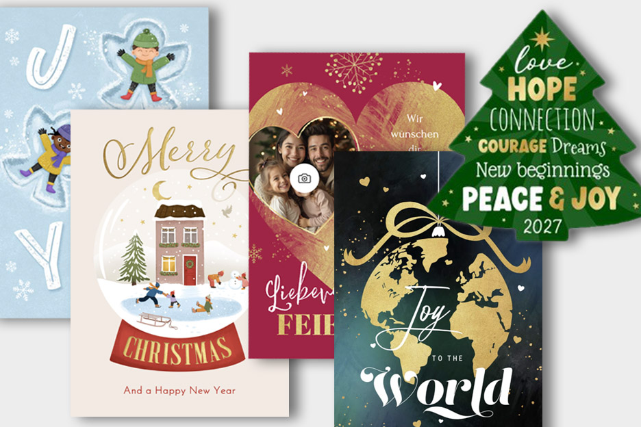 Weihnachtskarten von  Send a Smile für SOS-Kinderdörfer
