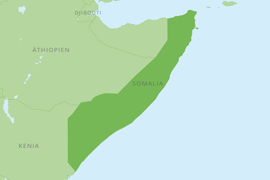 Karte Somalia