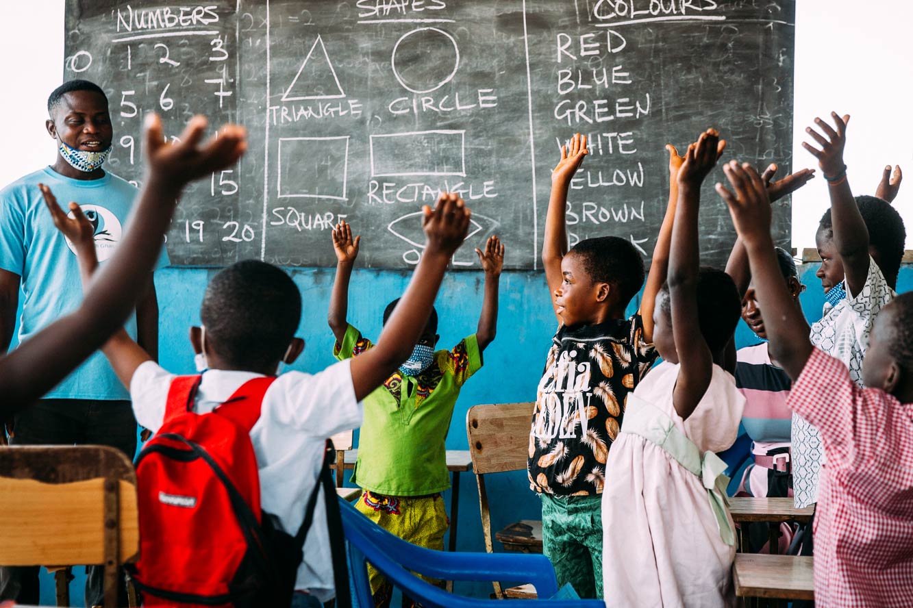 Kinder in Klassenzimmer in Ghana. Foto: Alea Horst