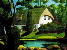 Weidenhof, Acryl, 2006