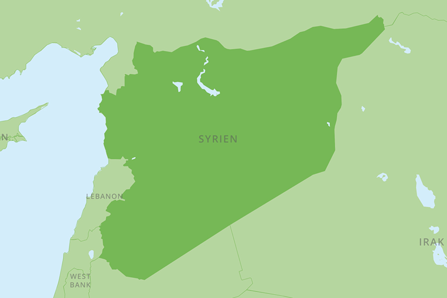 Karte: SOS-Kinderdörfer in Syrien