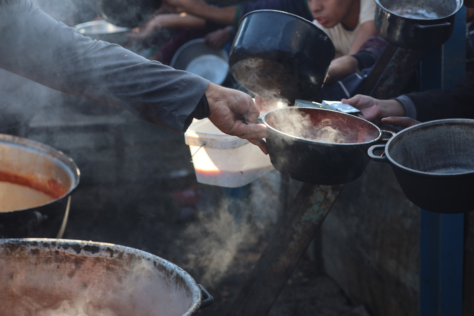 Lebensmittelverteilung in Gaza / Foto: Mohammad-Al-Baba
