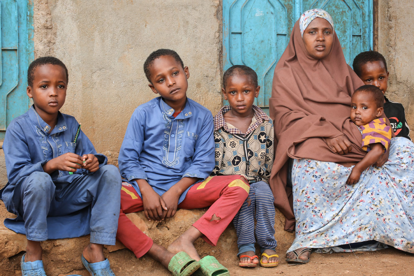 Mutter mit Kindern in Somalia
