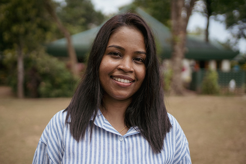 Stipendiatin der SOS-Kinderdörfer in Sri Lanka