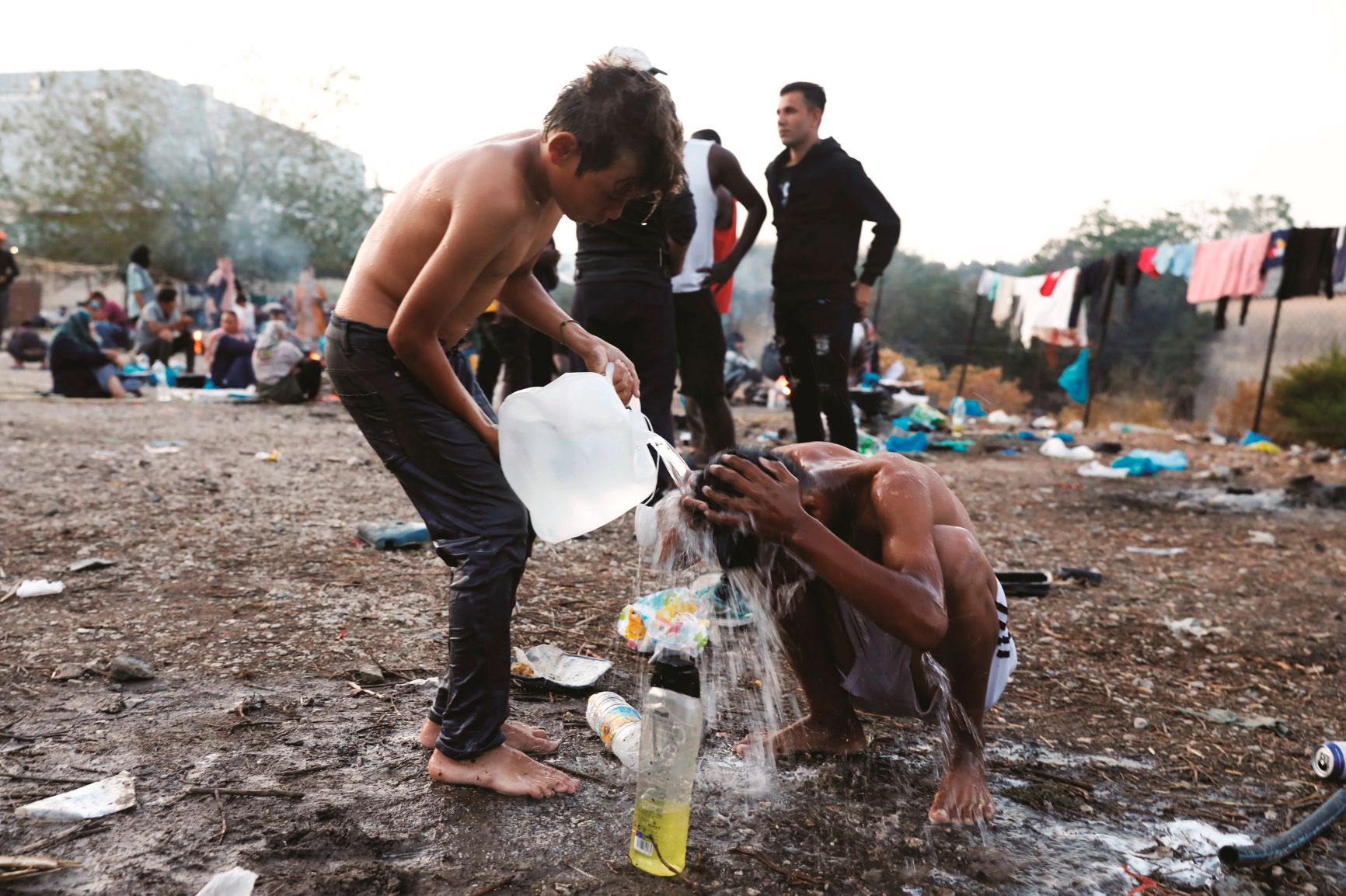 Kinder Kara Tepe Lesbos