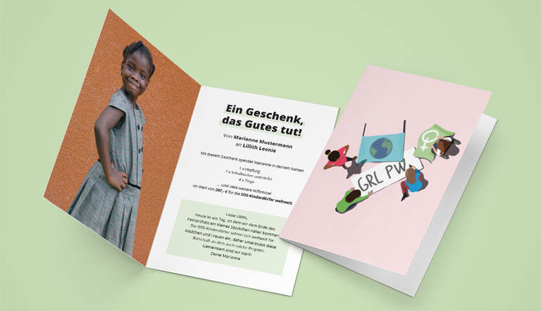 Geschenkspenden Motiv Weltfrauentag