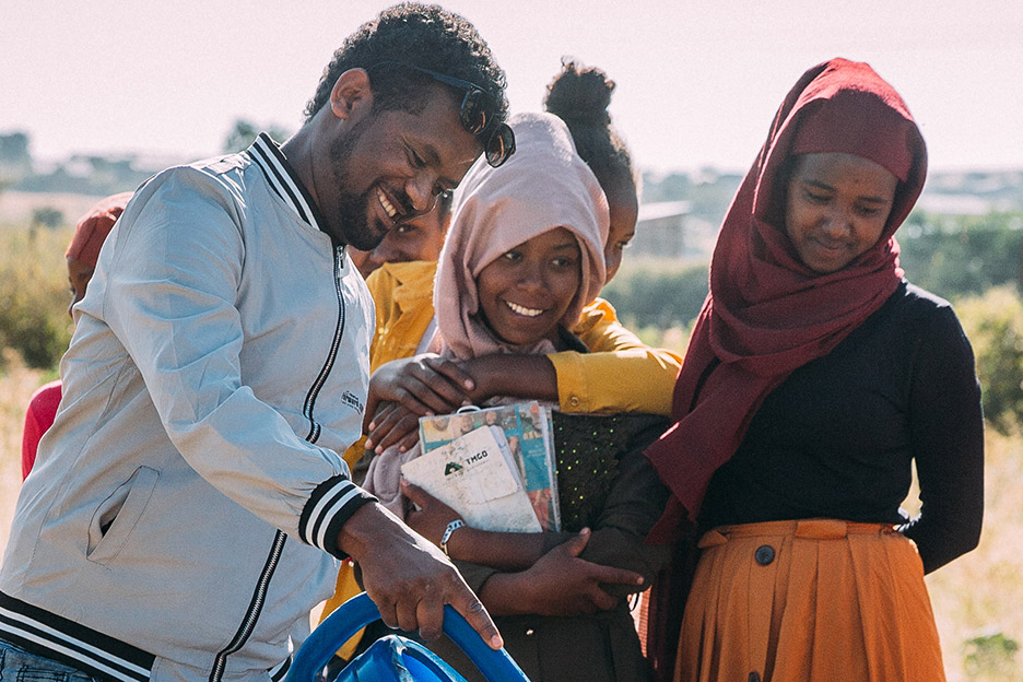 Junge Menschen in Äthiopien